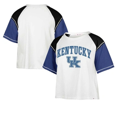 47 Brand '47 White Kentucky Wildcats Serenity Gia Cropped T-shirt