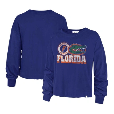 47 ' Royal Florida Gators Bottom Line Parkway Long Sleeve High Waist T-shirt