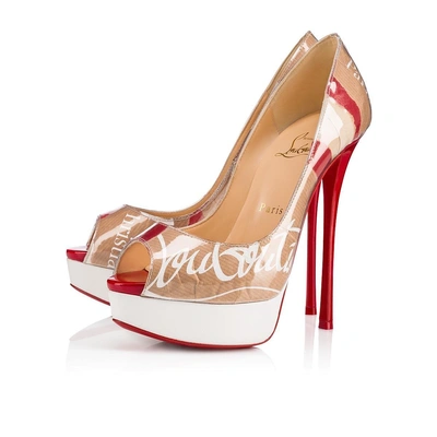 Christian Louboutin Fetish 130 Peep Toe Pumps In Multi