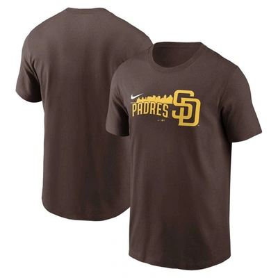 Nike Brown San Diego Padres Local Team Skyline T-shirt