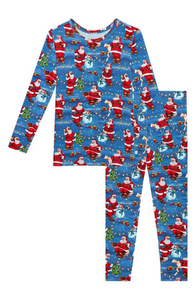 Posh Peanut Unisex Long Sleeve Basic Pajama Set - Baby, Little Kid In Blue