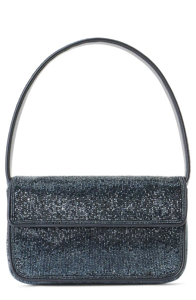 Staud Tommy Beaded Shoulder Bag In Navy