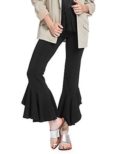 Plenty By Tracy Reese Cascading Ruffle Ankle Pants In Black