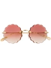 Chloé Rosie Sunglasses In Metallic