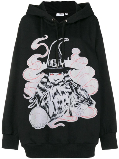 Ashish Flock Print Oversized Hoodie