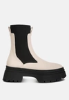 London Rag Ronin High Top Chunky Chelsea Boots In Brown