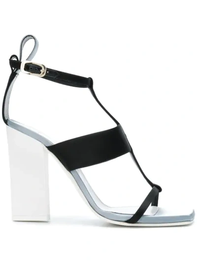 Lanvin Open-toe Strappy Sandals In Black