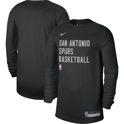 Nike Unisex  Black San Antonio Spurs 2023/24 Legend On-court Practice Long Sleeve T-shirt