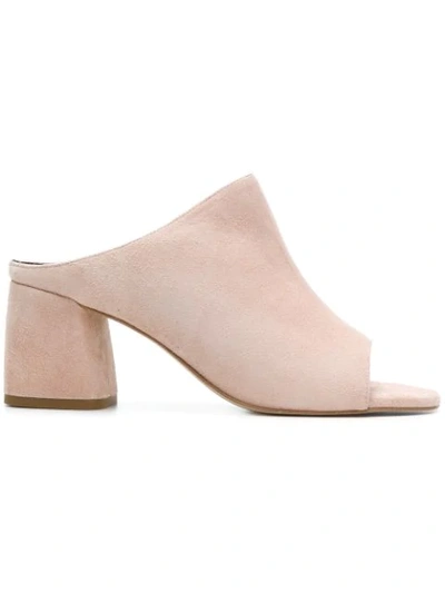 Rebecca Minkoff Selene Open Toe Mules In Neutrals