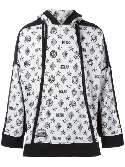 Ktz Monogram Hoodie In Black