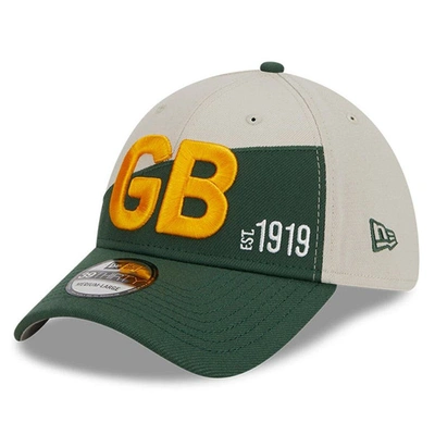 New Era Men's  Cream, Green Green Bay Packers 2023 Sideline Historic 39thirty Flex Hat In Cream,green