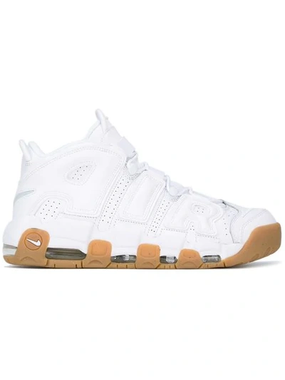 Nike Air More Uptempo Sneakers In White