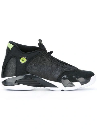 Nike Air Jordan 14 Retro "indiglo" Sneakers In Black