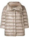 Herno Iconic Aminta Jacket In Neutrals