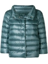 Herno Sofia Green Nylon Padded Jacket