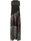 Ilaria Nistri Asymmetric Panel Maxi Dress - Black