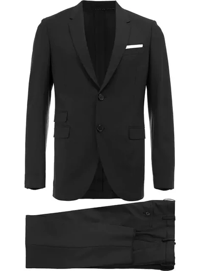 Neil Barrett Skinny Fit Suit In Black