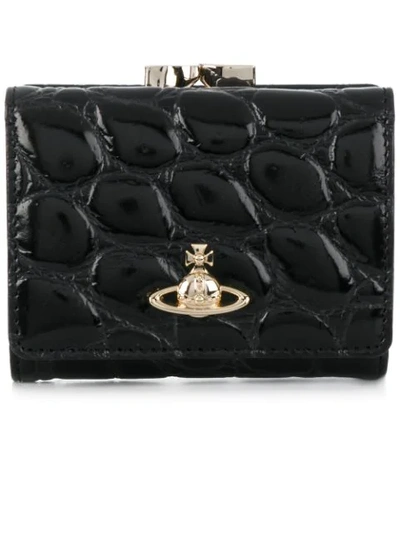 Vivienne Westwood Logo Purse Wallet In Black
