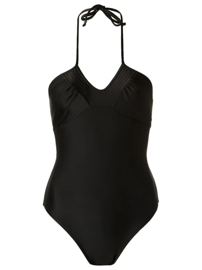 Amir Slama Gathered Details Swimsuit In Black