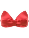 Amir Slama Strapless Cropped Top In Red