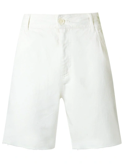 Amir Slama Raw Edges Shorts In White