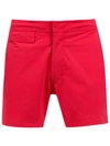 Amir Slama Mid Rise Swim Shorts In Red