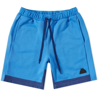Cav Empt Over Dyed Sweat Short In Blue