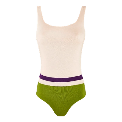 Vilebrequin Women Swimwear - Women Round Neckline One Piece Swimsuit Reverso - Swimming Trunk - Fashion In Nude