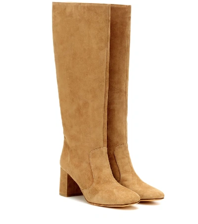 Maryam Nassir Zadeh Lune Suede Boots In Brown