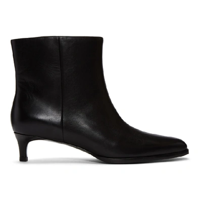 3.1 Phillip Lim / フィリップ リム Agatha Patent-leather Ankle Boots In Ba001 Black