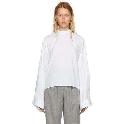 Mm6 Maison Margiela Sweatshirt Mit Kastigem Schnitt - Weiss In 100 White