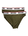 Moschino Brief In Military Green