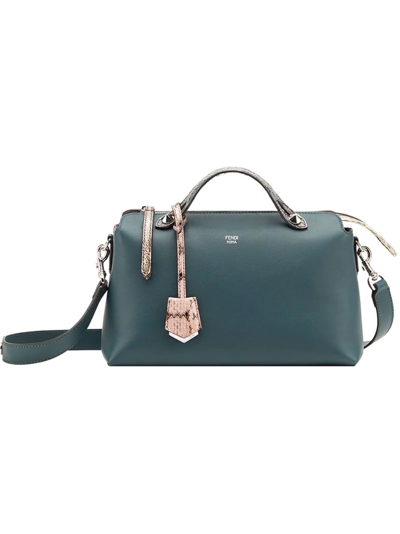 Fendi By The Way Leather And Ayers Cross-body Bag In Green