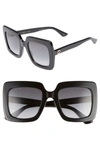 Gucci Square Acetate Gradient Sunglasses In Black