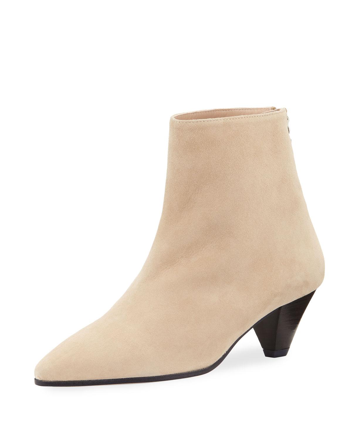 stuart weitzman cone heel bootie