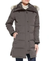 Canada Goose Shelburne Hooded Parka Coat In Medium Gray