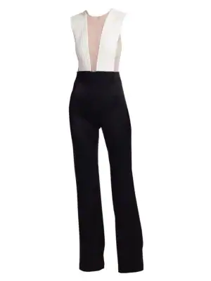 galvan tuxedo jumpsuit