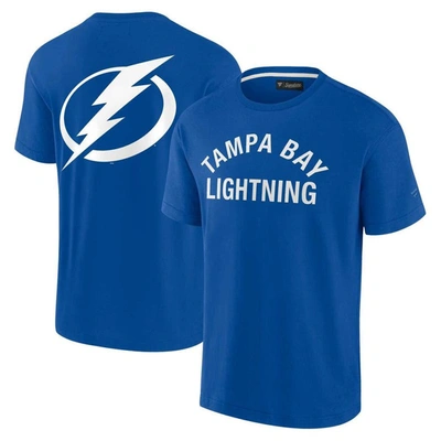 Fanatics Signature Unisex  Blue Tampa Bay Lightning Super Soft Short Sleeve T-shirt