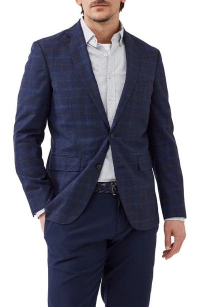 Rodd & Gunn South Oamaru Plaid Wool Blend Sport Coat In Midnight