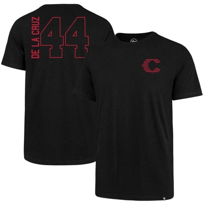 47 ' Elly De La Cruz Black Cincinnati Reds Name & Number T-shirt