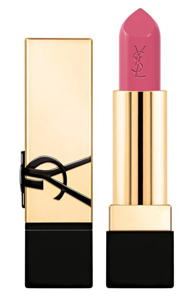 Saint Laurent Rouge Pur Couture Caring Satin Lipstick With Ceramides In Pink Muse