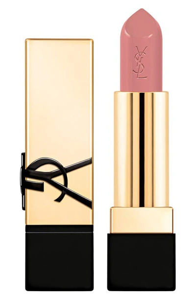 Saint Laurent Rouge Pur Couture Caring Satin Lipstick With Ceramides In Tribute Nude