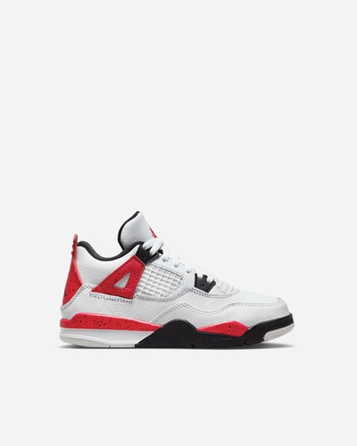 Jordan Brand Jordan 4 Retro&#39;red Cement&#39; (preschool) In White