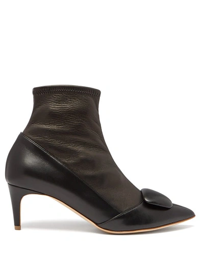 Rupert Sanderson Glynn Leather Ankle Boots In Black (black)