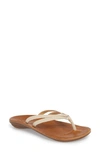 Olukai 'u'i' Thong Sandal In Tapa/ Sahara Leather