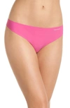Calvin Klein Invisibles Thong D3428 In Sophie Pink