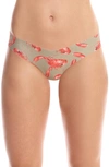 Commando Print Microfiber Thong In Bar Harbor