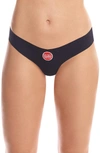 Commando Microfiber Thong In No Entry Patch