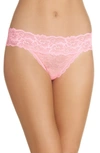 Honeydew Intimates Honeydew Lace Thong In Bougie
