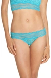 B.tempt'd By Wacoal 'lace Kiss' Bikini In Peacock Blue